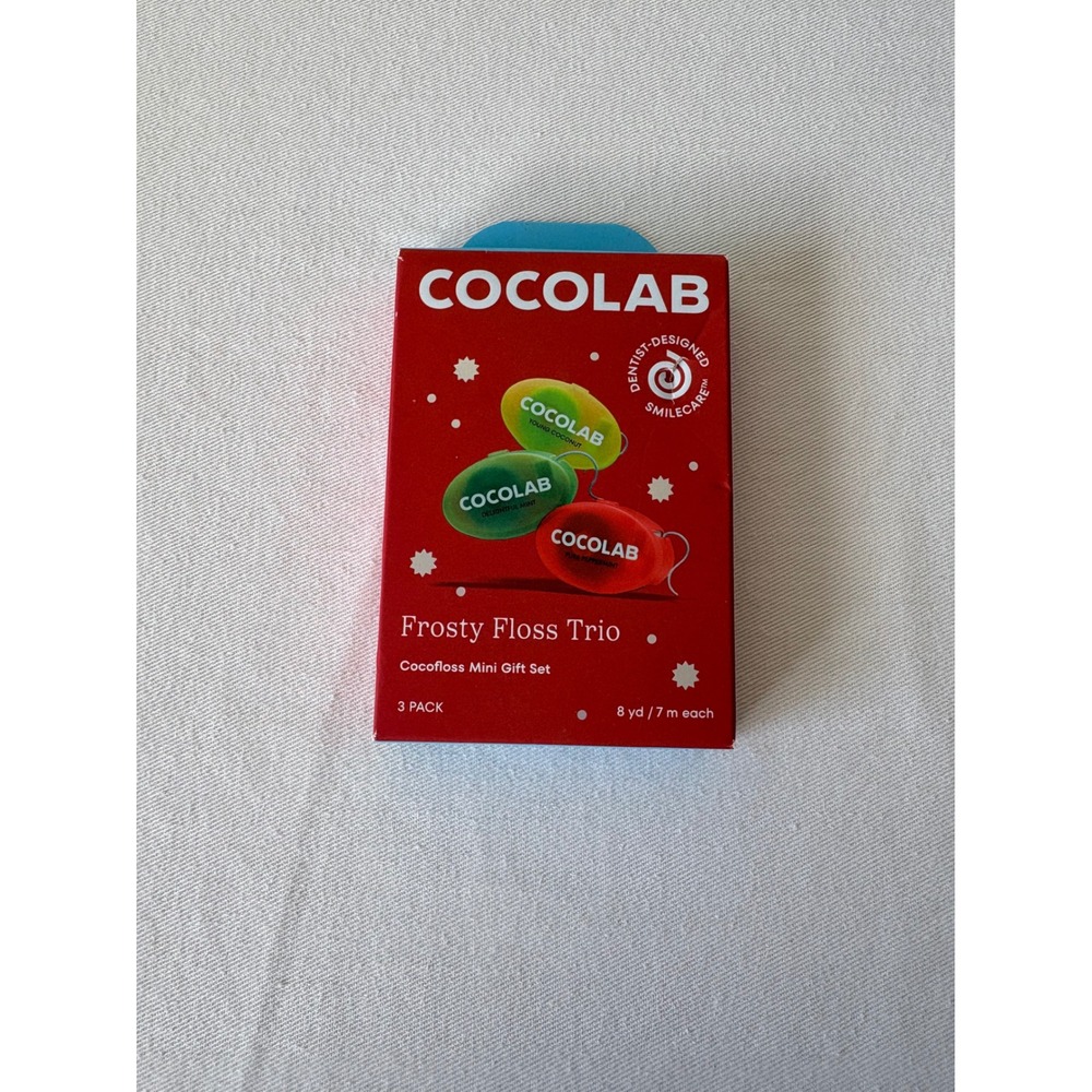 Cocolab Frosty Floss Trio Mini Gift Set‎ 3 Pack Coconut Mint Peppermint 8yd Each